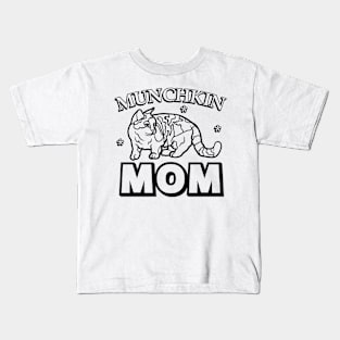 Munchkin Cat Mom Kids T-Shirt